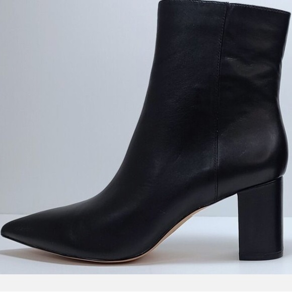 J.Crew Sadie Black Leather Ankle Boots Like New Size 10. - Picture 5 of 12